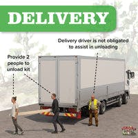 delivery process for shed kit