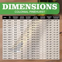 dimensions for colonial pinehurst shed